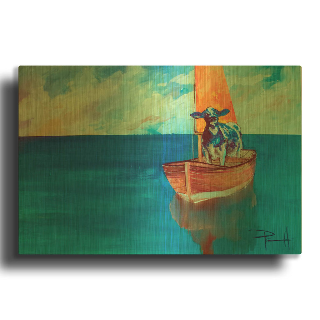 'Milky Way' By Sean Parnell Gold Metal Wall Art