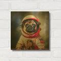'Pug Grissom' By Sean Parnell Gold Metal Wall Art