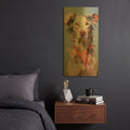 'Scarf 2' By Sean Parnell Gold Metal Wall Art