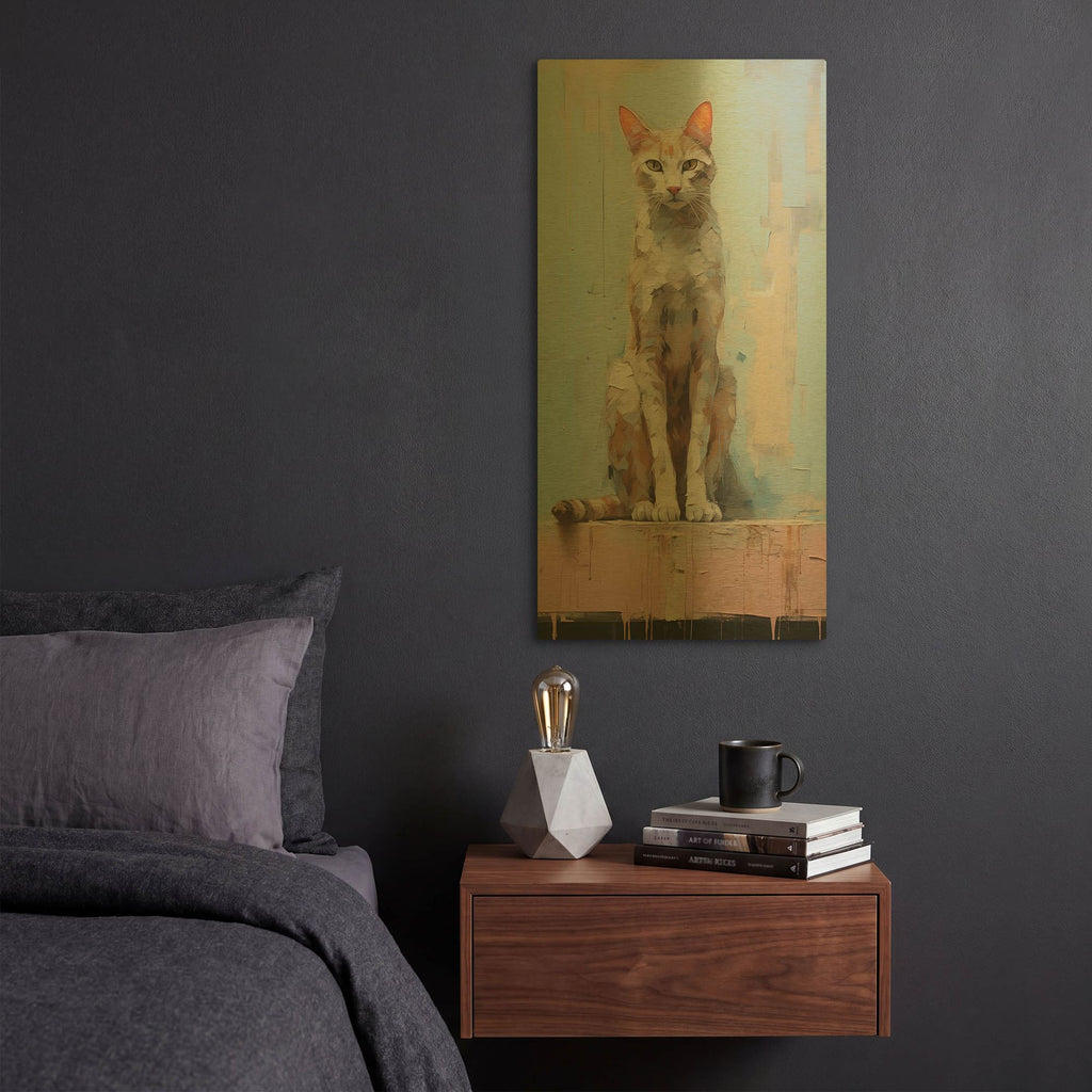 'Sit 2' By Sean Parnell Gold Metal Wall Art