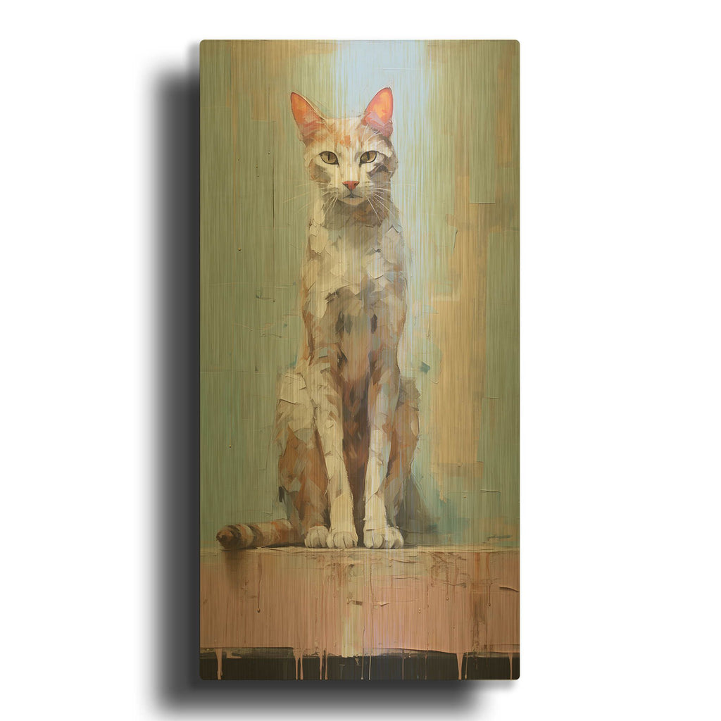 'Sit 2' By Sean Parnell Gold Metal Wall Art