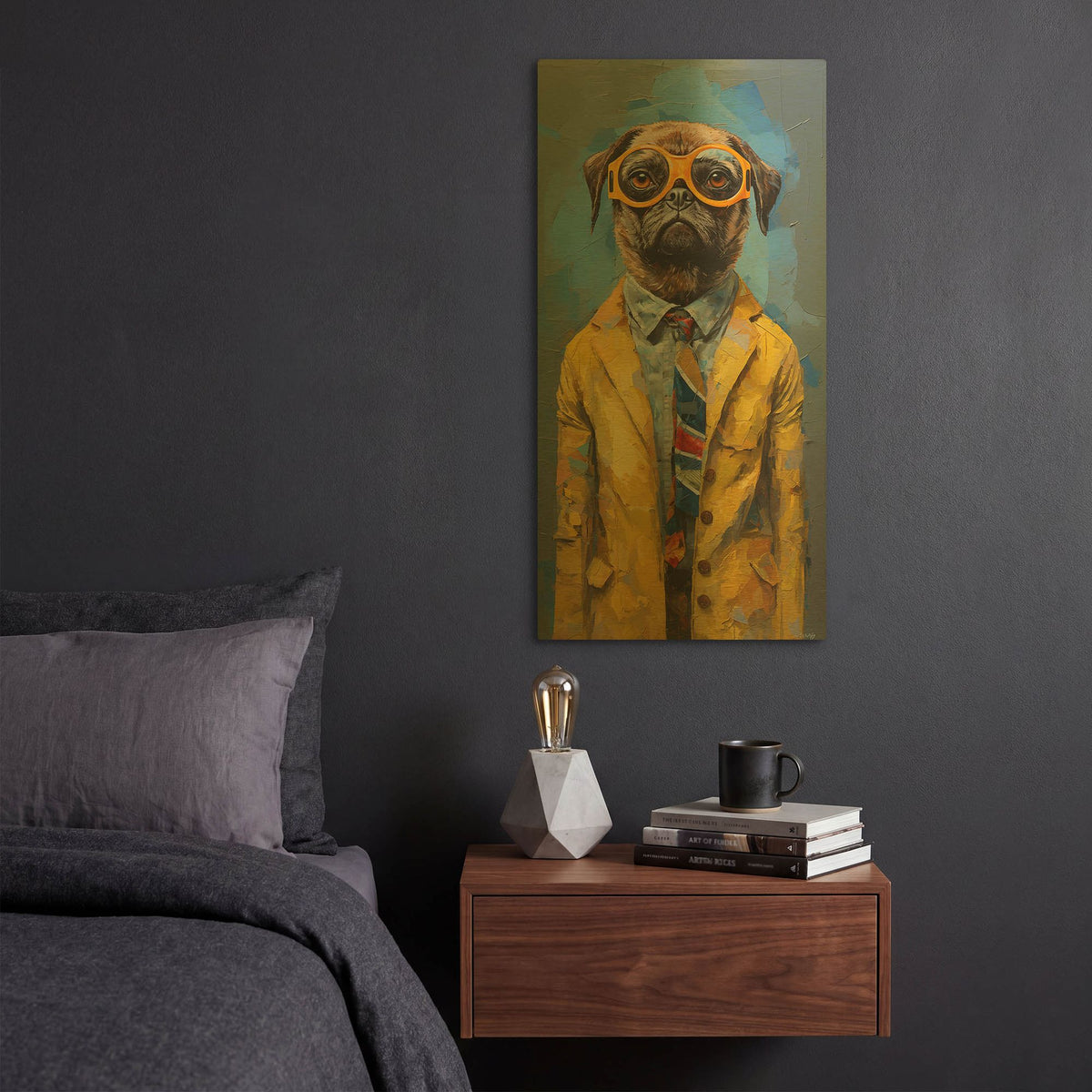 'Standing 3' By Sean Parnell Gold Metal Wall Art