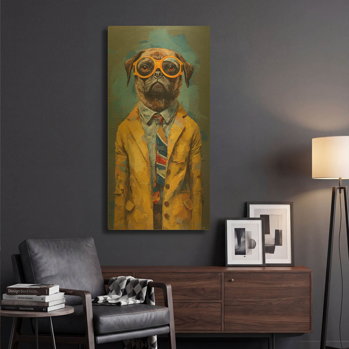 'Standing 3' By Sean Parnell Gold Metal Wall Art