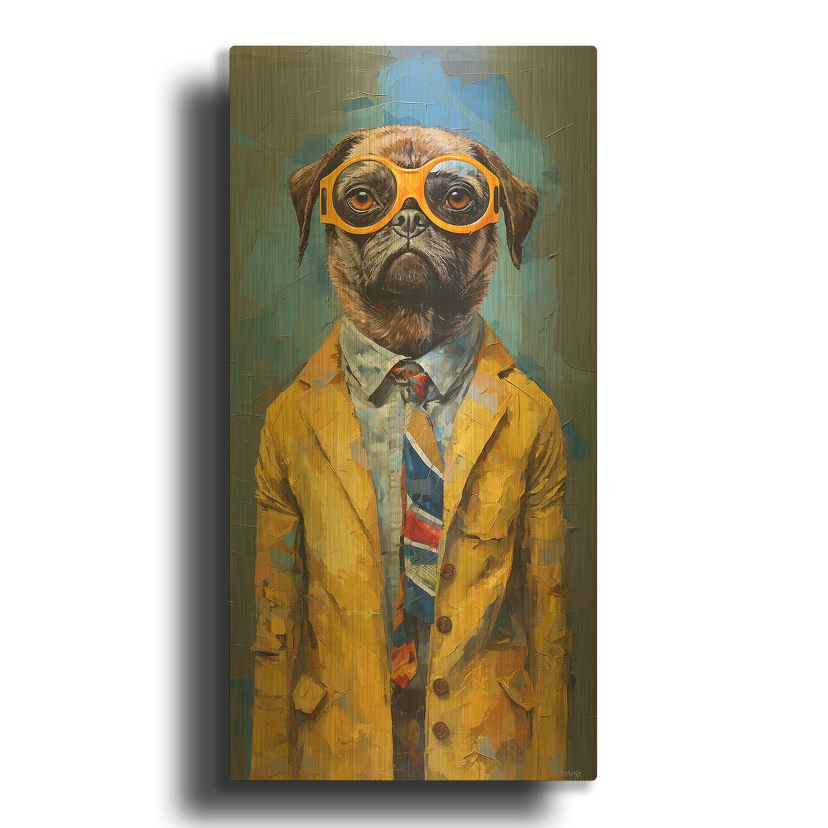 'Standing 3' By Sean Parnell Gold Metal Wall Art