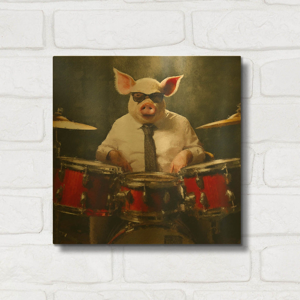 'Stix' By Sean Parnell Gold Metal Wall Art