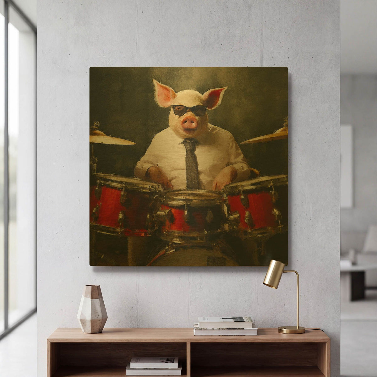 'Stix' By Sean Parnell Gold Metal Wall Art