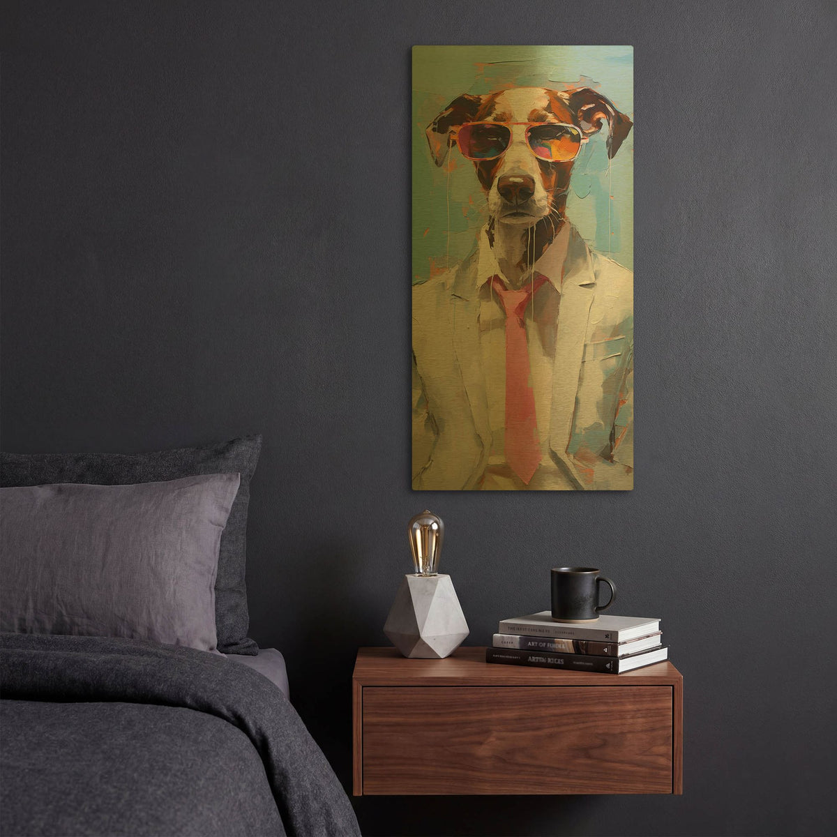 'Sunglasses 5' By Sean Parnell Gold Metal Wall Art