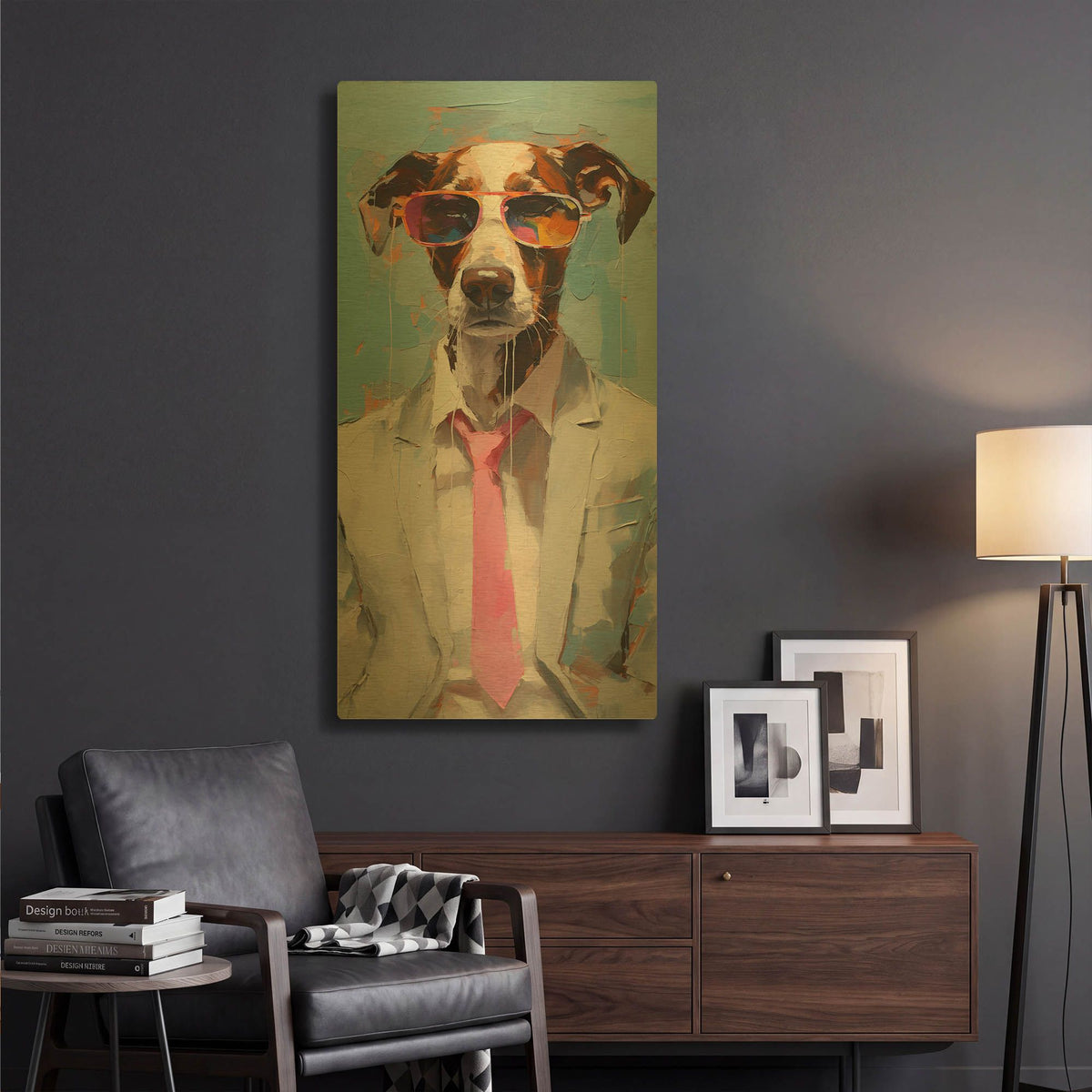 'Sunglasses 5' By Sean Parnell Gold Metal Wall Art