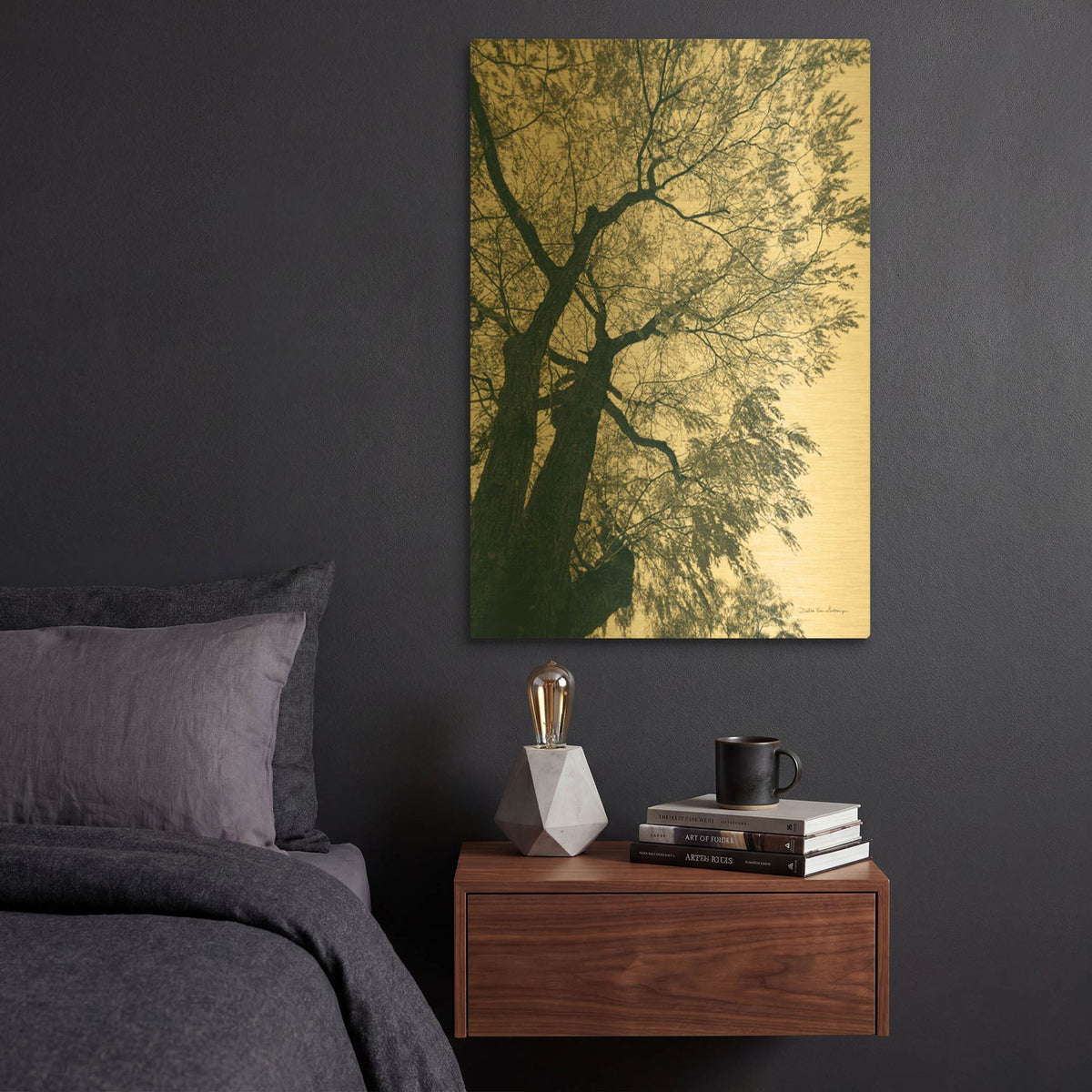 'Branching Out 1' By Debra Van Swearingen Gold Metal Wall Art