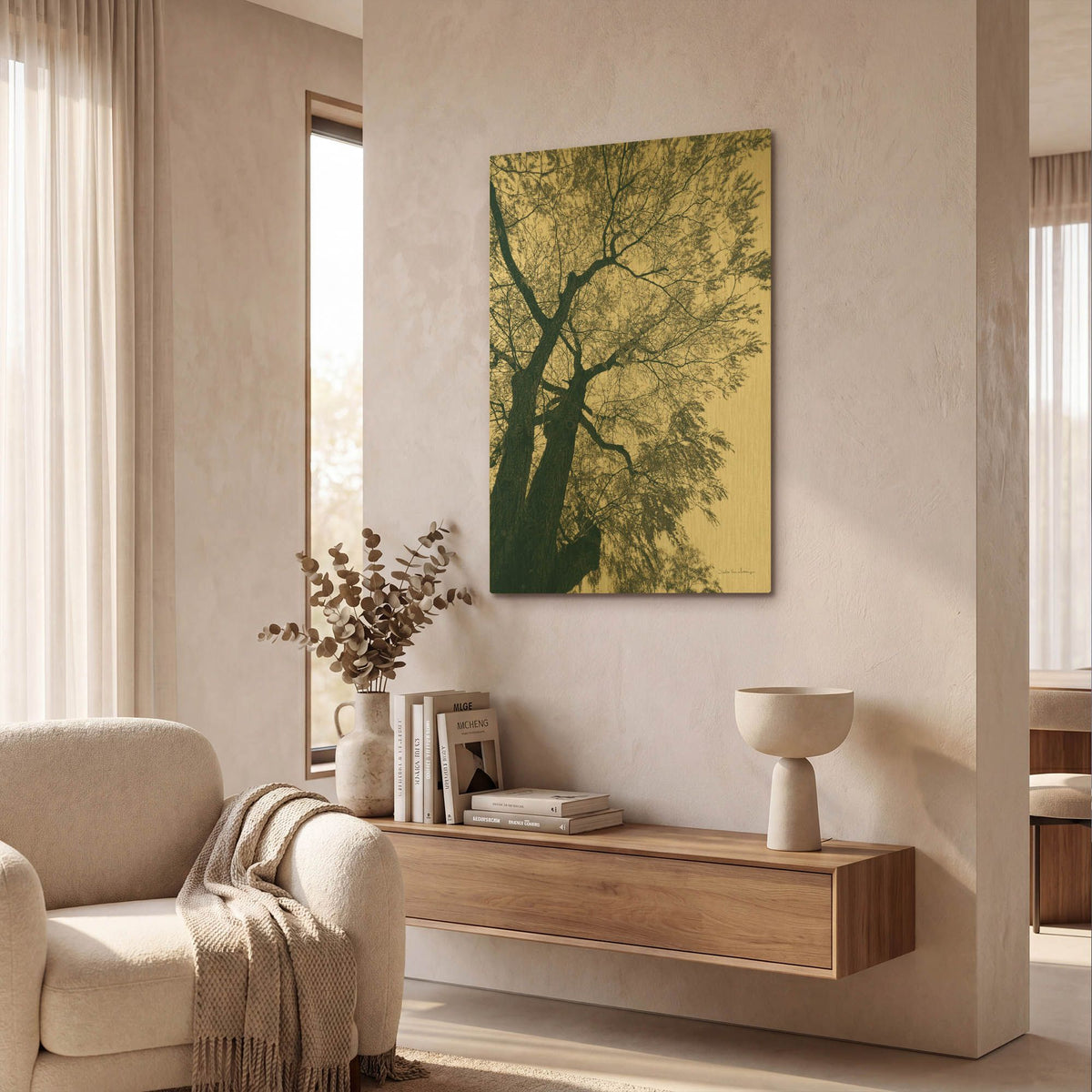 'Branching Out 1' By Debra Van Swearingen Gold Metal Wall Art