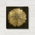 'Dahlia 1 Bw' By Debra Van Swearingen Gold Metal Wall Art