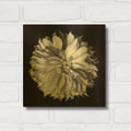 'Dahlia 2 Bw' By Debra Van Swearingen Gold Metal Wall Art