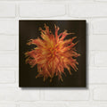 'Dahlia 6' By Debra Van Swearingen Gold Metal Wall Art