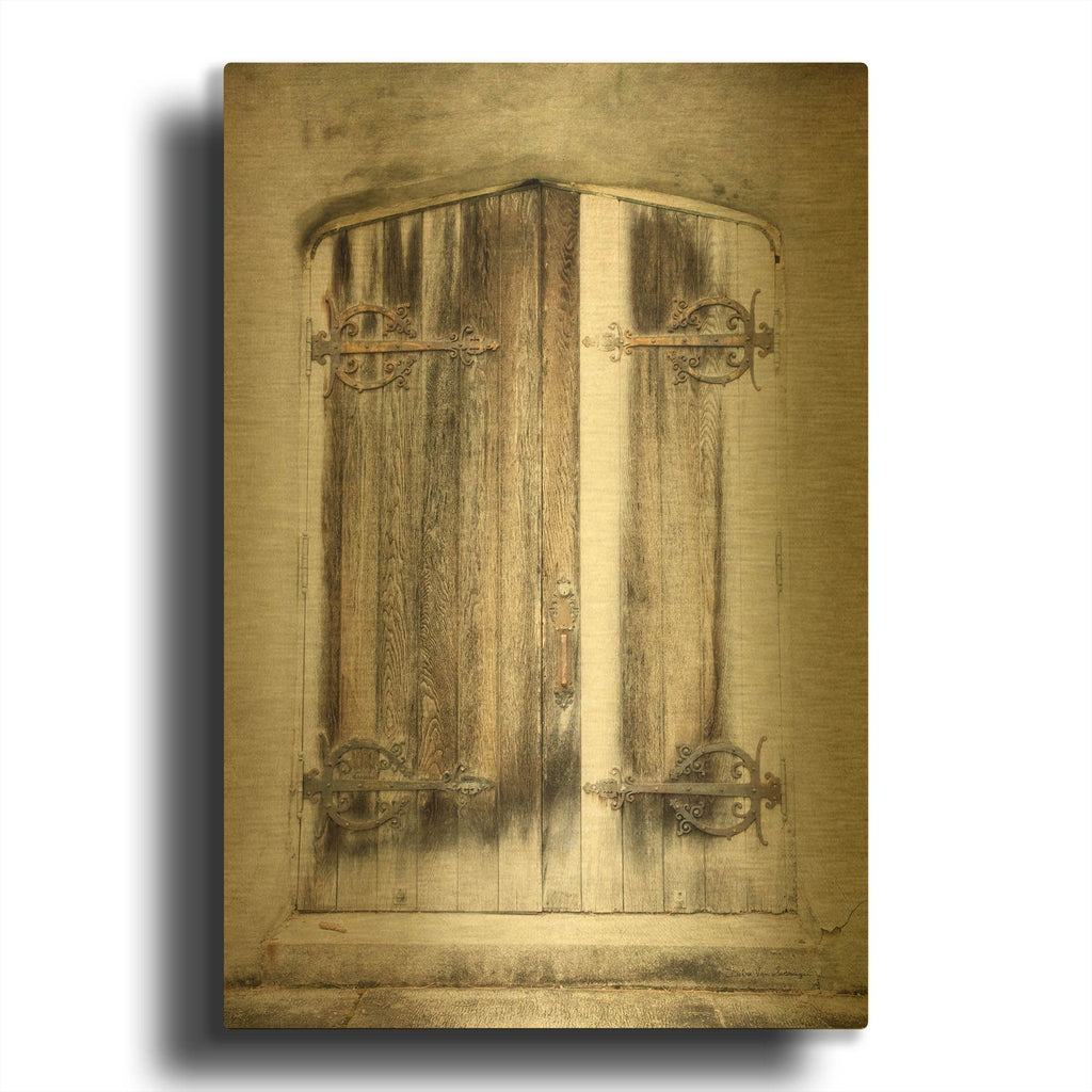 'Rustic Door' By Debra Van Swearingen Gold Metal Wall Art