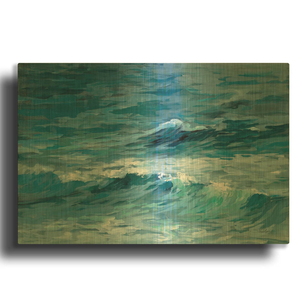 'Deep Blue Sea' By Silvia Vassileva Gold Metal Wall Art