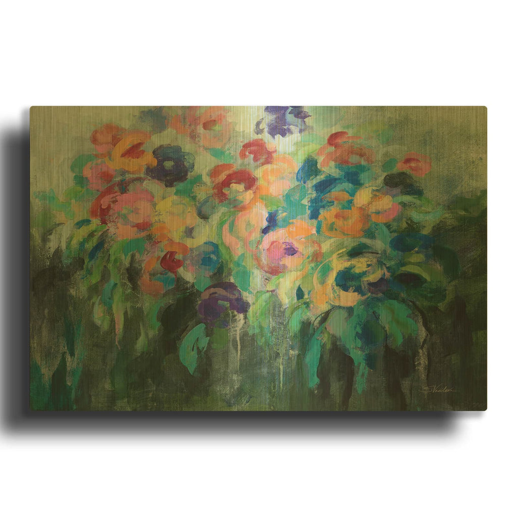 'Fresh Bouquet' By Silvia Vassileva Gold Metal Wall Art