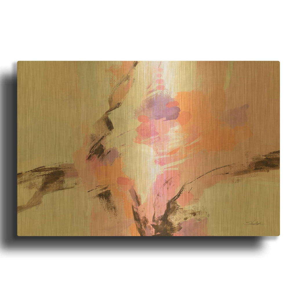 'Kyoto Spring' By Silvia Vassileva Gold Metal Wall Art