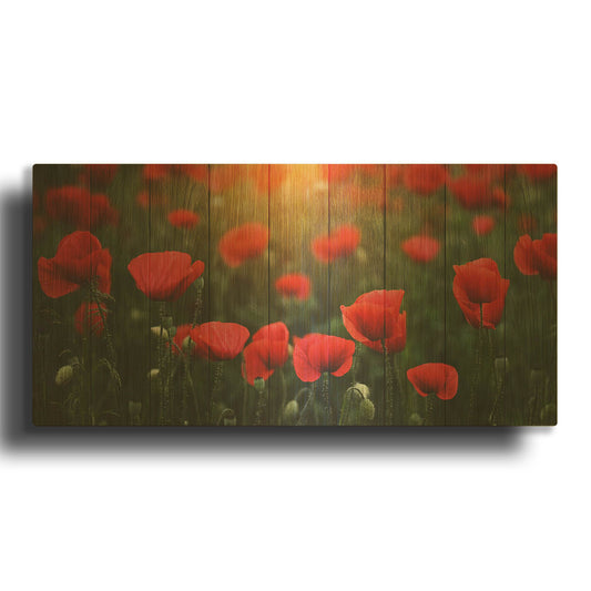 'Poppy' By Bess Hamiti Gold Metal Wall Art