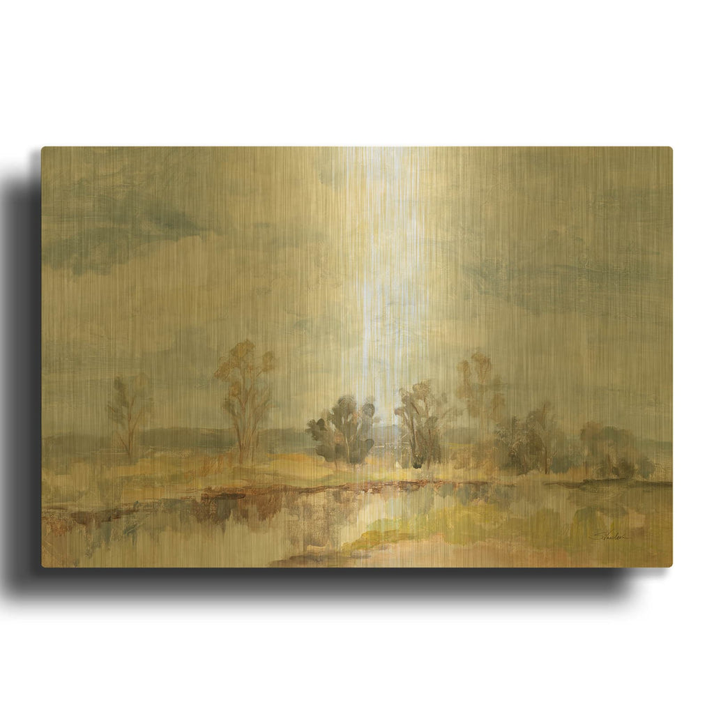'Spring Light' By Silvia Vassileva Gold Metal Wall Art