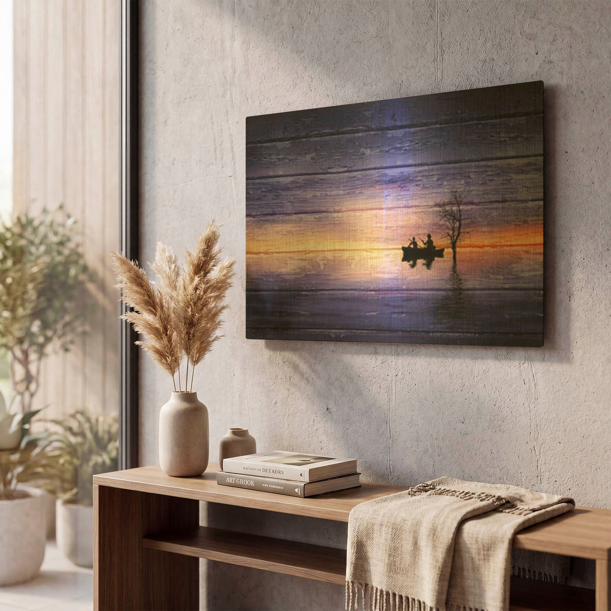 'Moonlit Reverie' By Bess Hamiti Gold Metal Wall Art