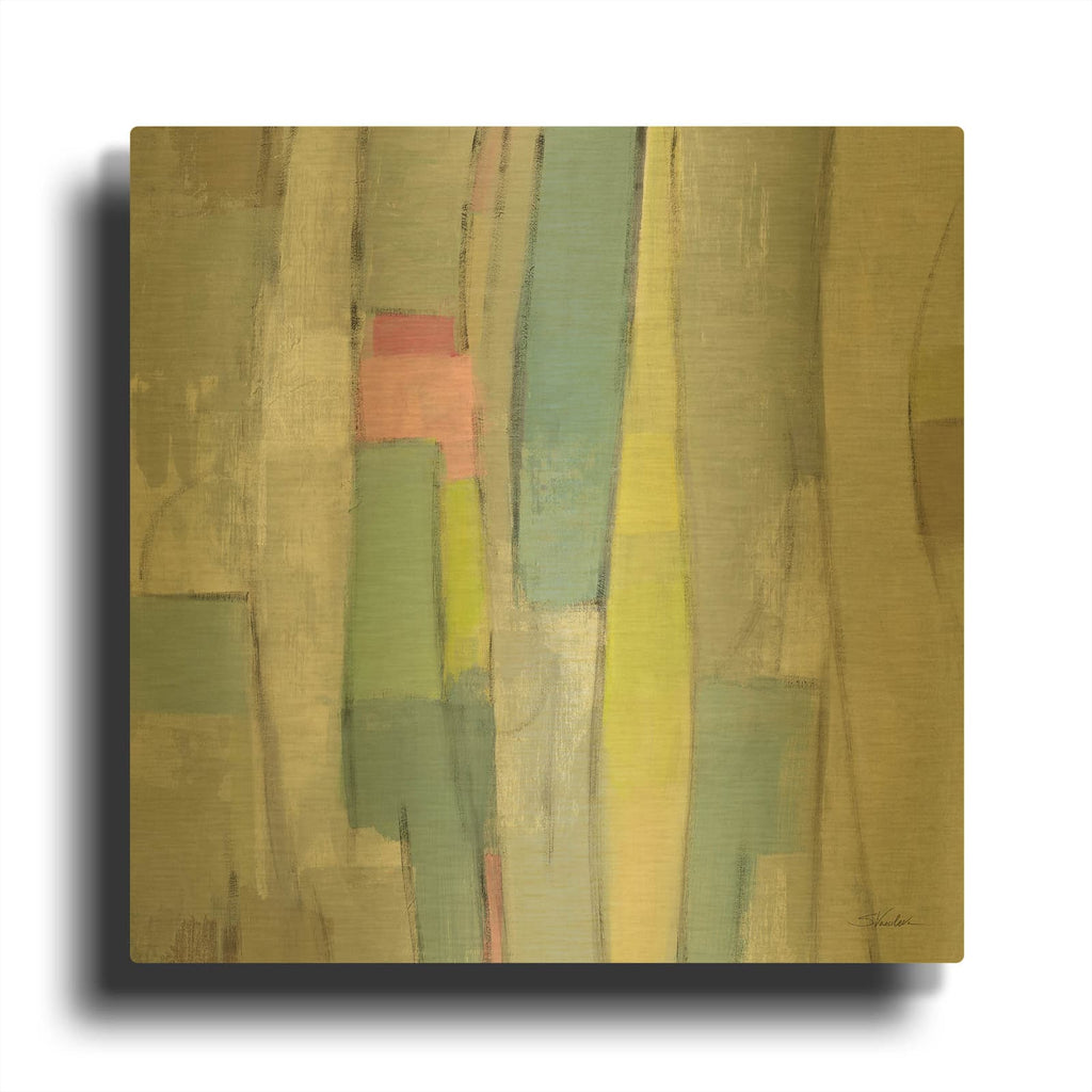 'Spring Stream' By Silvia Vassileva Gold Metal Wall Art