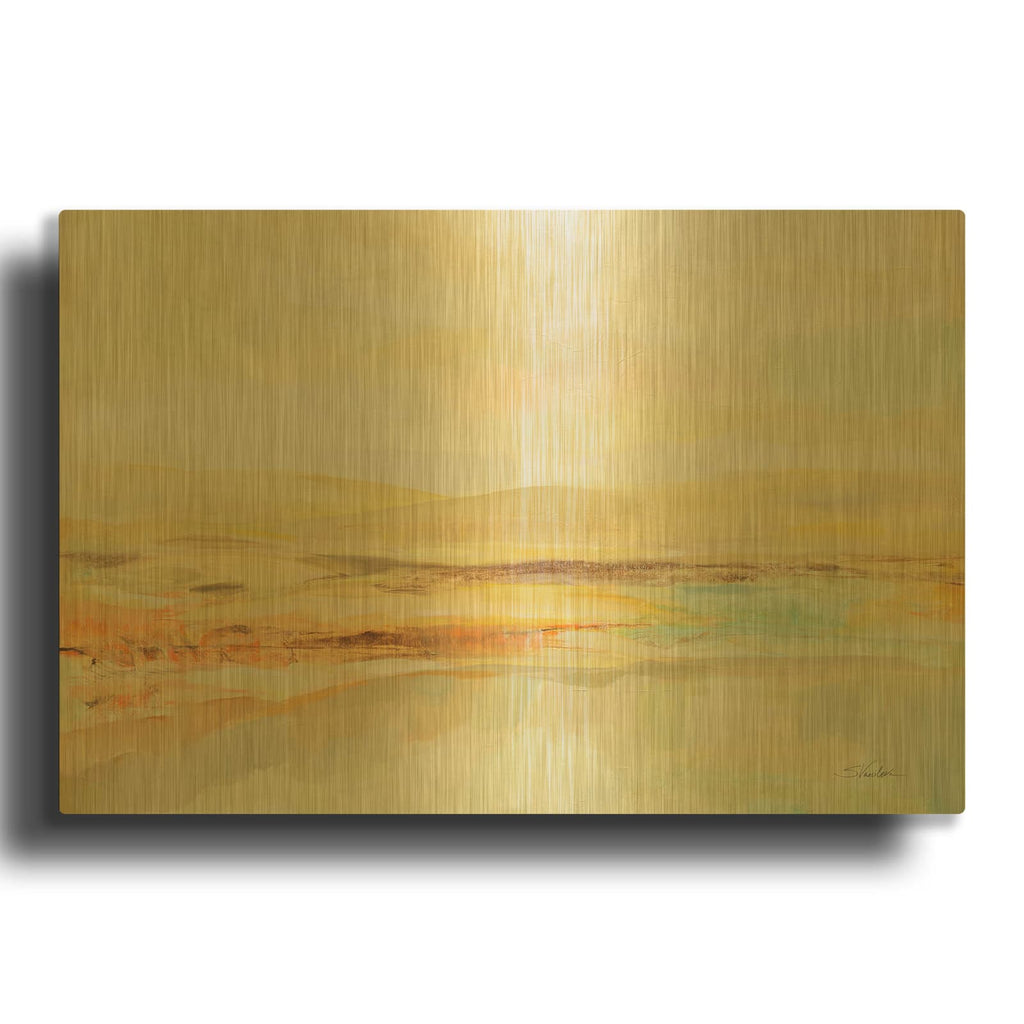 'Sunshine' By Silvia Vassileva Gold Metal Wall Art