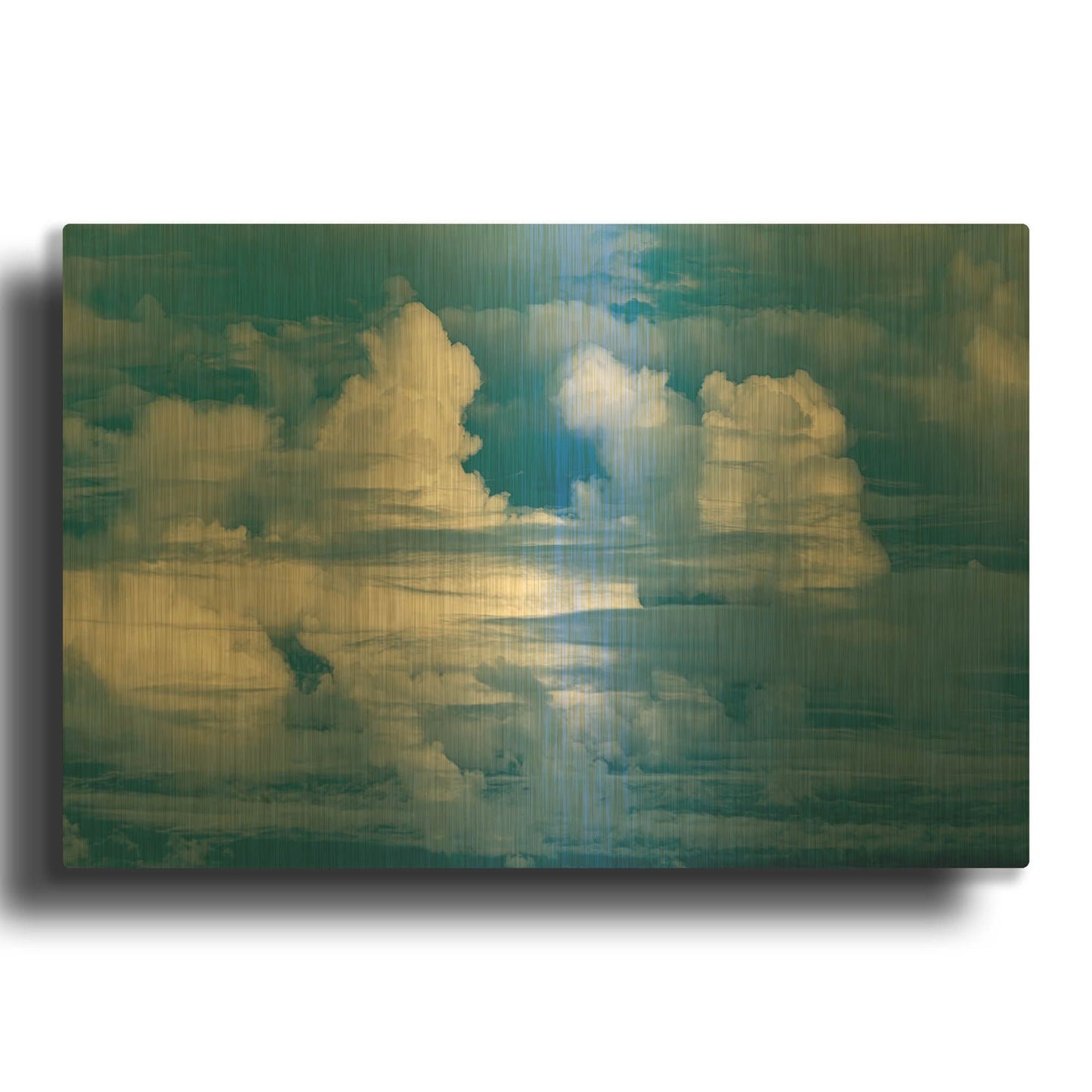 'In the Clouds' By Dennis Frates Gold Metal Wall Art