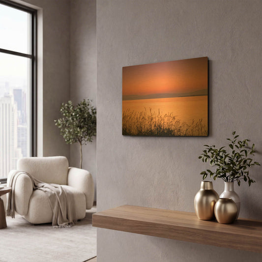'Golden Hour' By Dennis Frates Gold Metal Wall Art