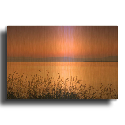 'Golden Hour' By Dennis Frates Gold Metal Wall Art