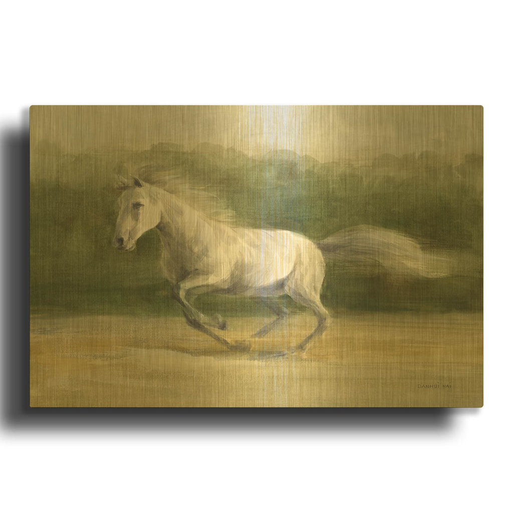 'Blaze' By Danhui Nai Gold Metal Wall Art