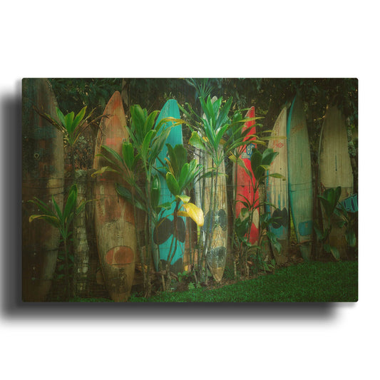 'Line Up' By Dennis Frates Gold Metal Wall Art