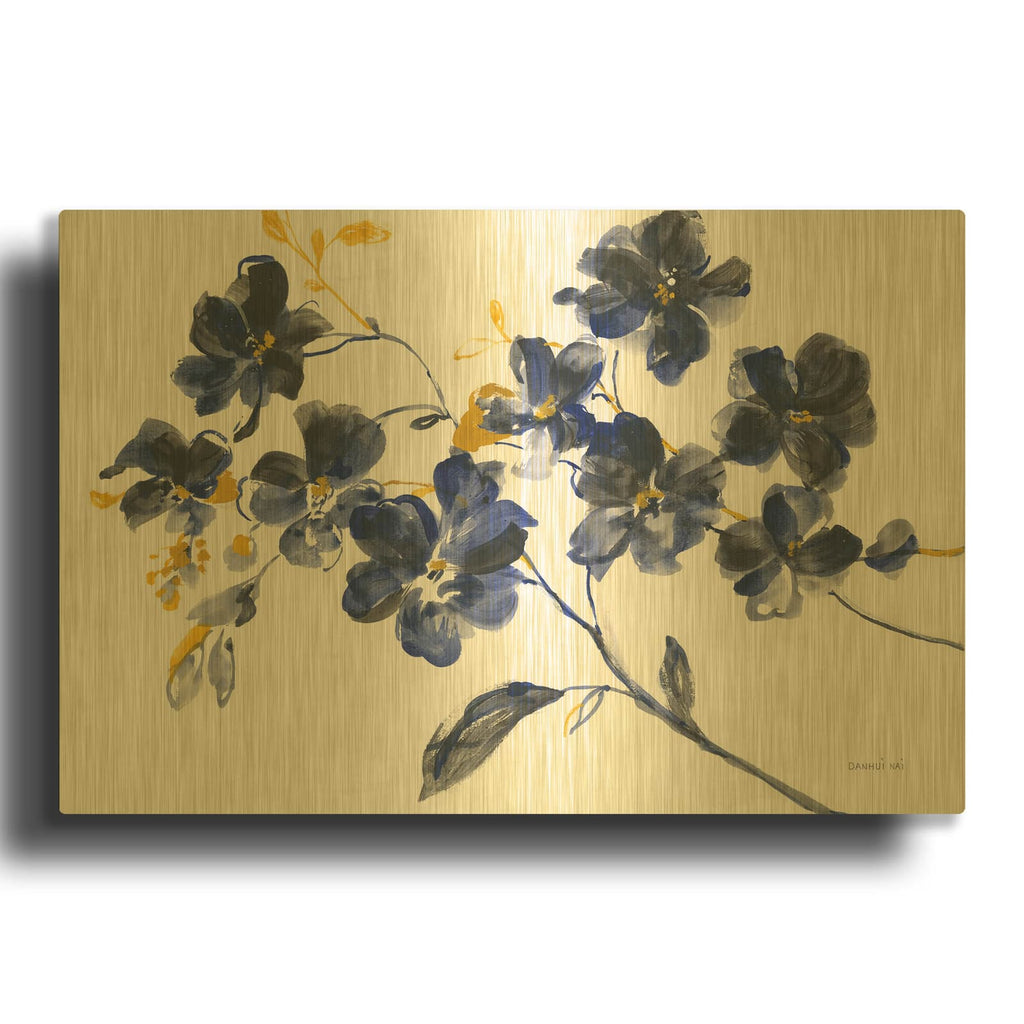 'Branching Outward' By Danhui Nai Gold Metal Wall Art