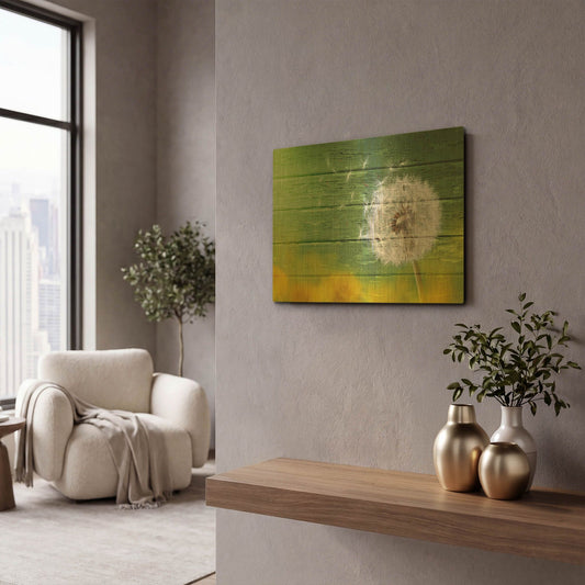 'Dandi Green' By Bess Hamiti Gold Metal Wall Art
