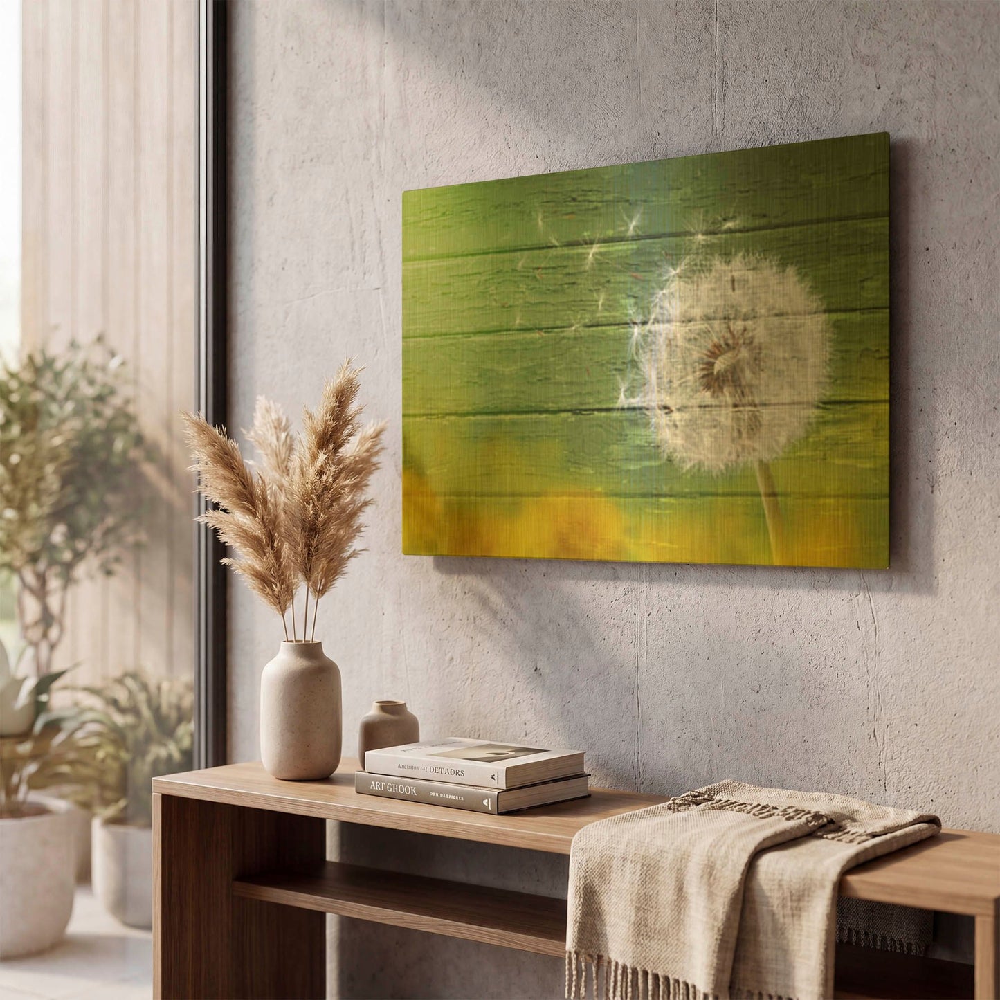 'Dandi Green' By Bess Hamiti Gold Metal Wall Art