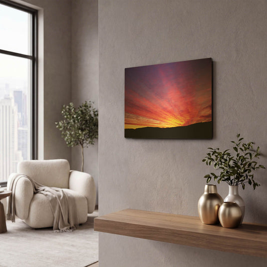 'Hyper Color' By Dennis Frates Gold Metal Wall Art