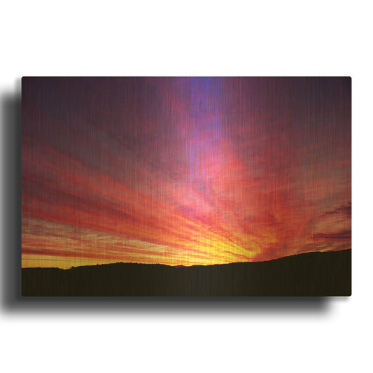 'Hyper Color' By Dennis Frates Gold Metal Wall Art