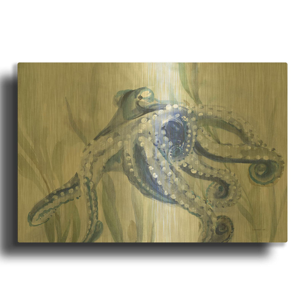 'Deep Dweller' By Danhui Nai Gold Metal Wall Art