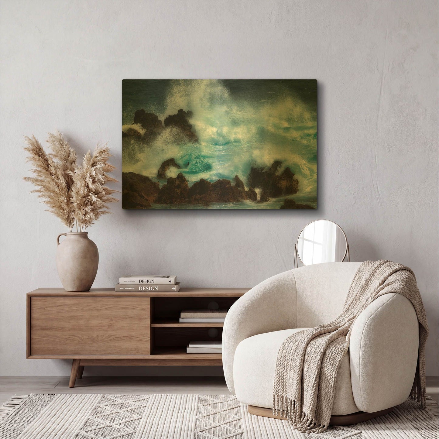 'Crasher II' By Dennis Frates Gold Metal Wall Art