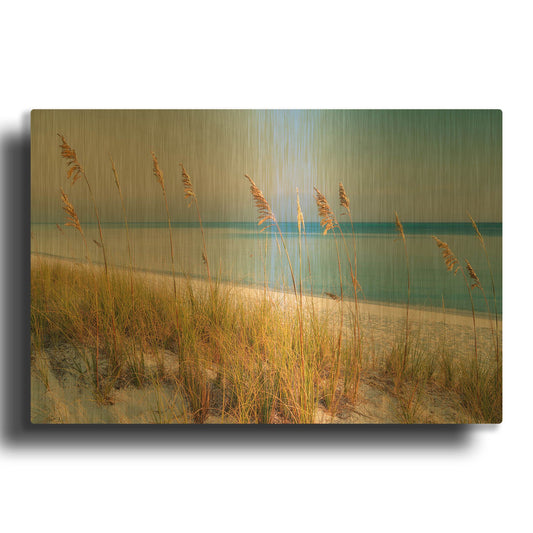 'Breezy' By Dennis Frates Gold Metal Wall Art