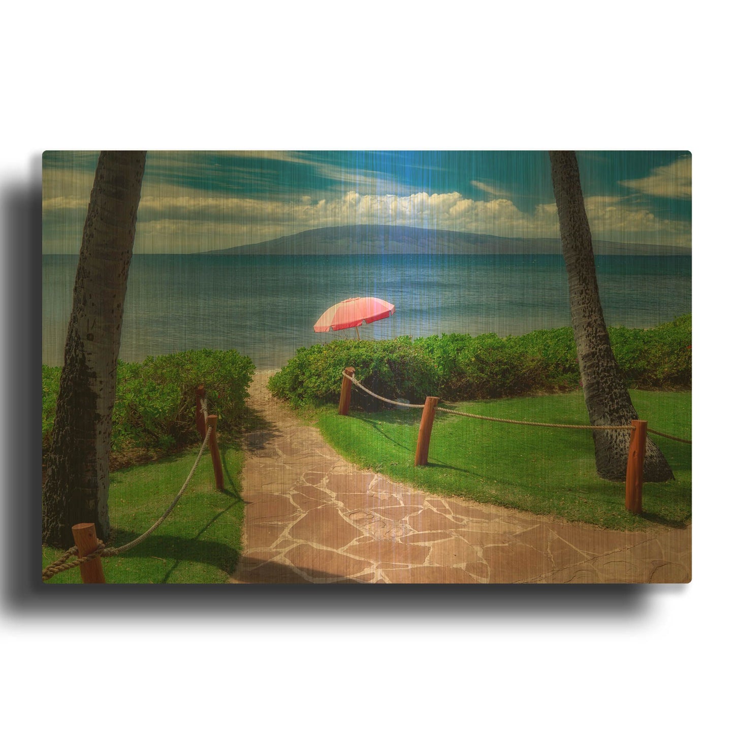 'Pathway' By Dennis Frates Gold Metal Wall Art