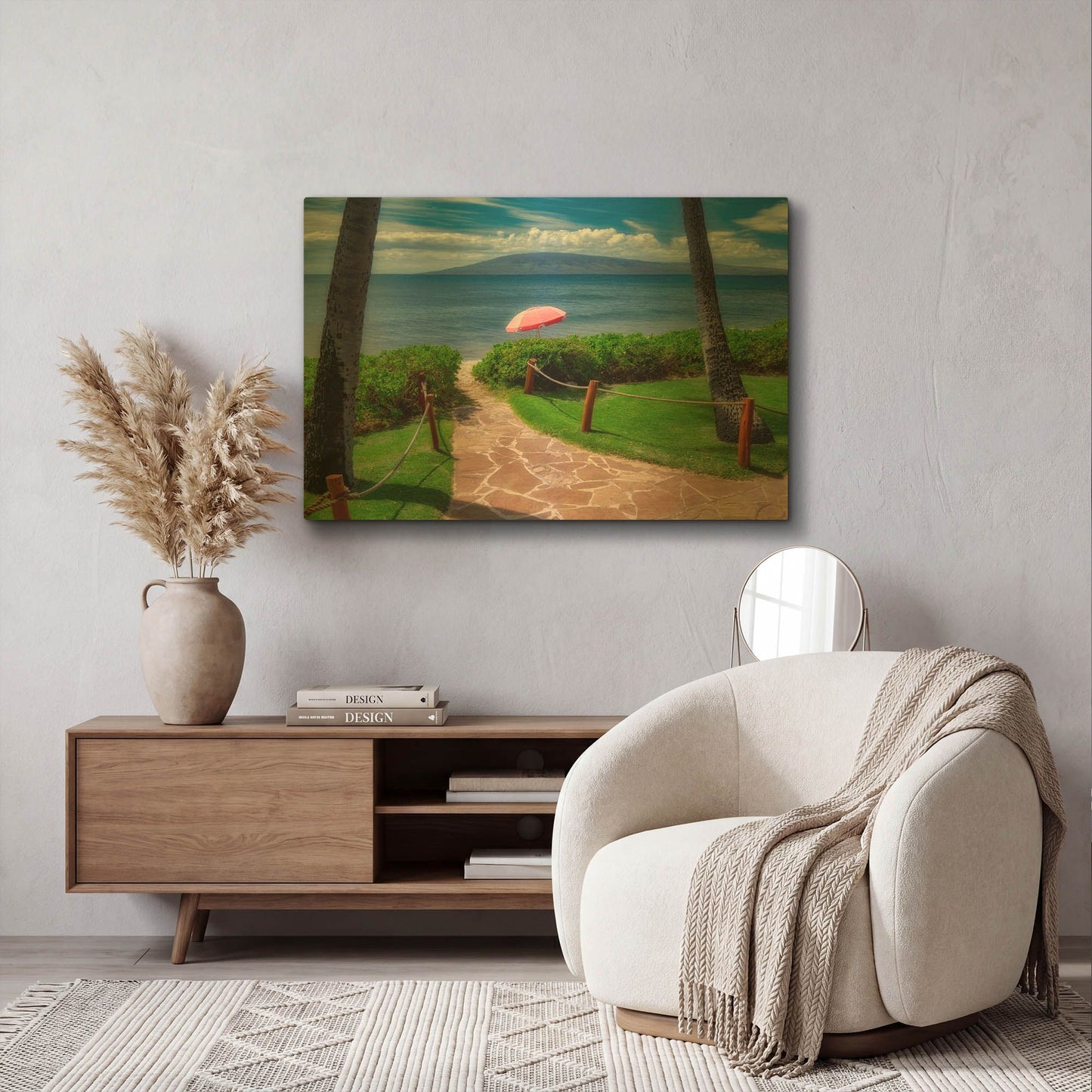 'Pathway' By Dennis Frates Gold Metal Wall Art