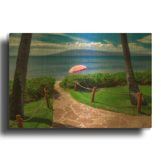 'Pathway' By Dennis Frates Gold Metal Wall Art