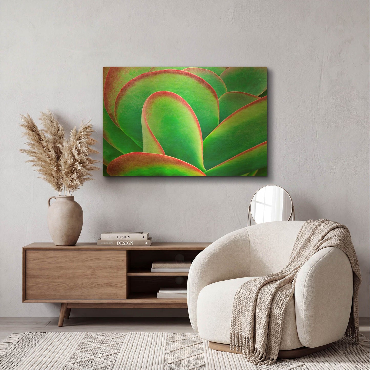 'Succulent V' By Dennis Frates Gold Metal Wall Art