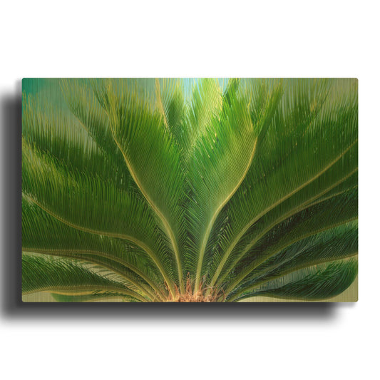 'Tropical III' By Dennis Frates Gold Metal Wall Art