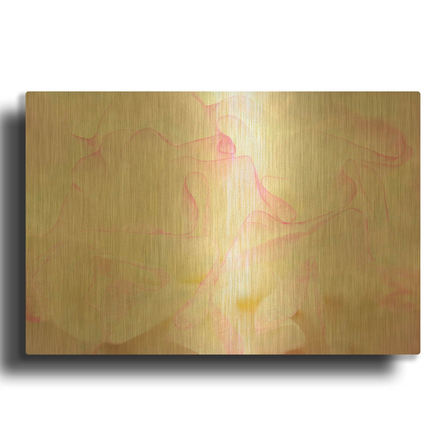 'Blush' By Dennis Frates Gold Metal Wall Art