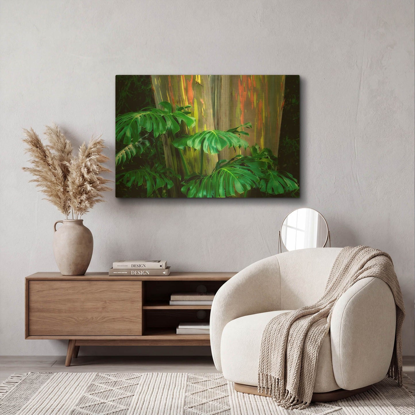 'Tropical Leaves' By Dennis Frates Gold Metal Wall Art