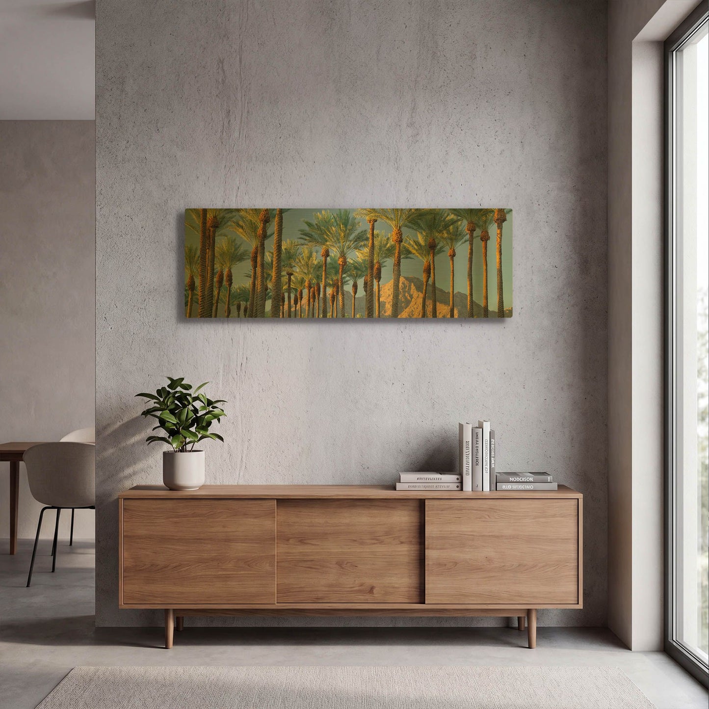 'Trees' By Dennis Frates Gold Metal Wall Art