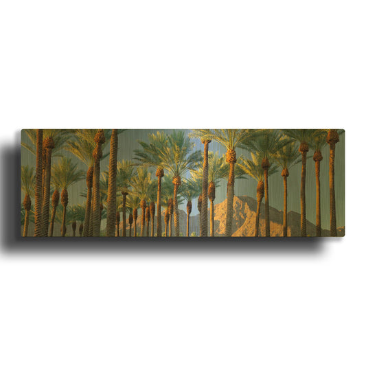 'Trees' By Dennis Frates Gold Metal Wall Art
