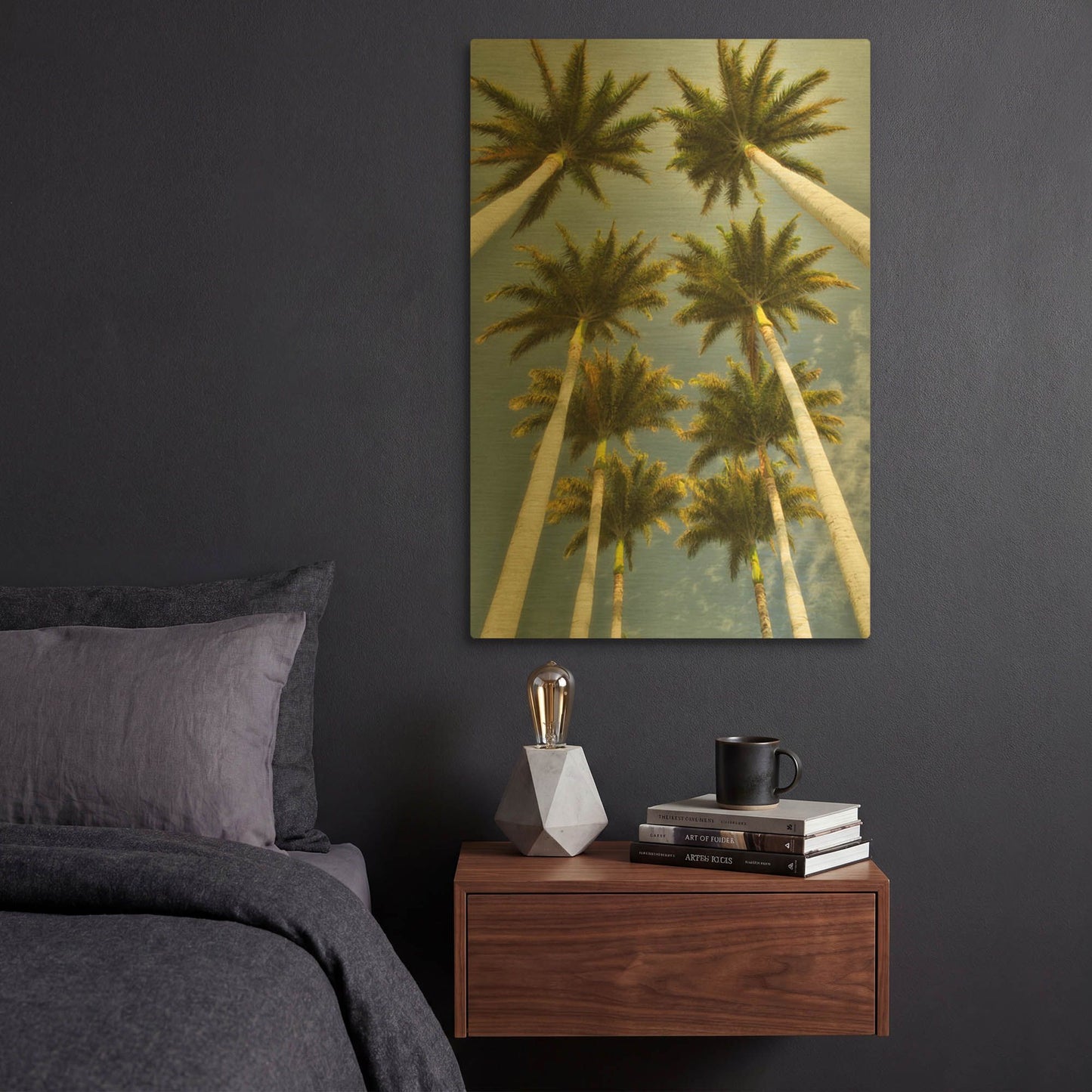 'Worms Eye II' By Dennis Frates Gold Metal Wall Art