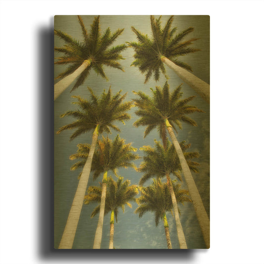 'Worms Eye II' By Dennis Frates Gold Metal Wall Art